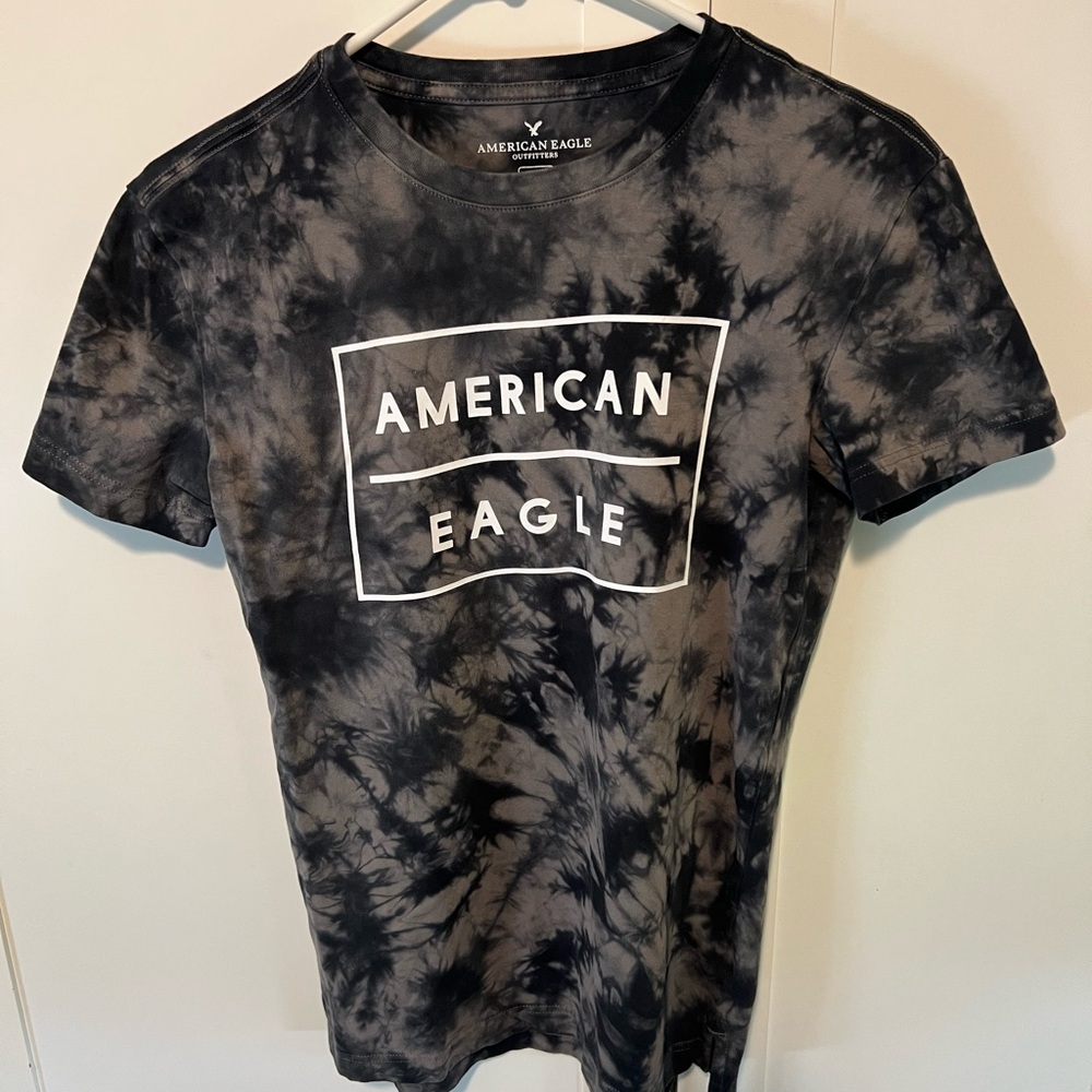 American Eagle Outfitters Charcoal Tie-Dye Tee. Size XS